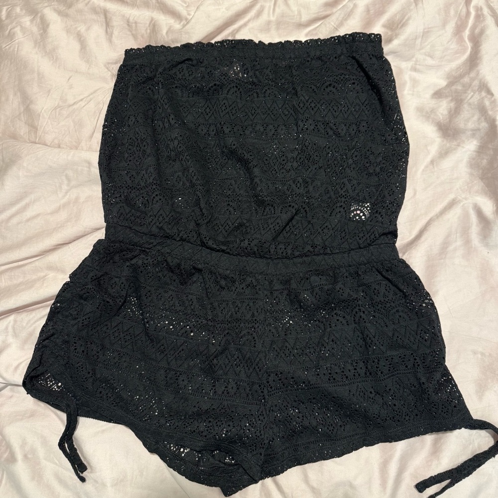 Victoria secret back Lace Romper/ beach cover up